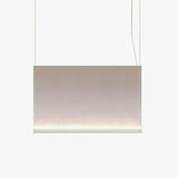 Modern Vertical Fabric Curtain LED Pendant Light for Indoor Living Spaces