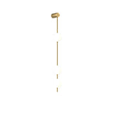 Modern Vertical Glass Globe Wall Sconce Brass LED Bracket Lighting for Interior