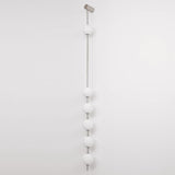 Modern Vertical Glass Globe Wall Sconce Brass LED Bracket Lighting for Interior