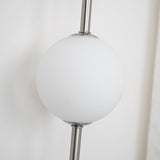 Modern Vertical Glass Globe Wall Sconce Brass LED Bracket Lighting for Interior