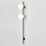 Modern Vertical Glass Sconce Wall Light Fixture for Hallway and Bedroom