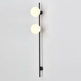 Modern Vertical Glass Sconce Wall Light Fixture for Hallway and Bedroom