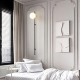 Modern Vertical Glass Sconce Wall Light Fixture for Hallway and Bedroom