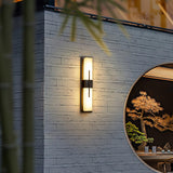 Modern Vertical LED Outdoor Wall Sconce Waterproof IP65 Exterior Garden Lighting