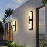 Modern Vertical LED Outdoor Wall Sconce Waterproof IP65 Exterior Garden Lighting
