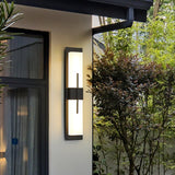 Modern Vertical LED Outdoor Wall Sconce Waterproof IP65 Exterior Garden Lighting