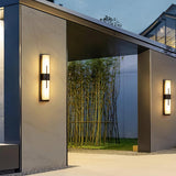 Modern Vertical LED Outdoor Wall Sconce Waterproof IP65 Exterior Garden Lighting