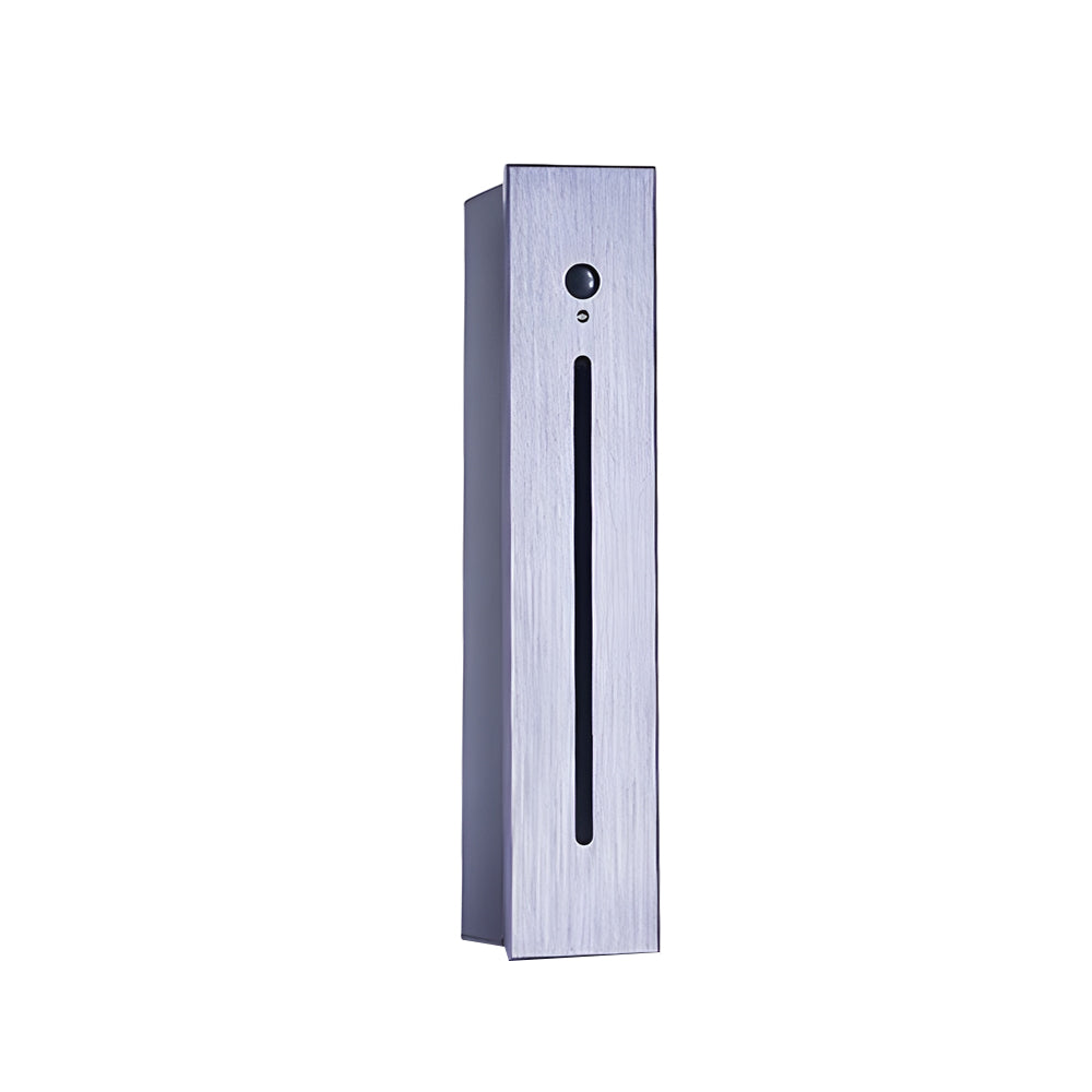 Modern Vertical Motion Sensor LED Stair Light Recessed Wall Mount Step Lighting for Indoor and Outdoor Areas