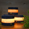 Modern Volcanic Brick Mini Cordless LED Table Lamp Rechargeable Portable Dimmable Art Light