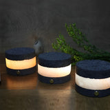 Modern Volcanic Brick Mini Cordless LED Table Lamp Rechargeable Portable Dimmable Art Light