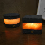 Modern Volcanic Brick Mini Cordless LED Table Lamp Rechargeable Portable Dimmable Art Light