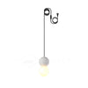 Modern Volcanic Stone and Glass Globe Pendant Light Plug In Swag Lamp