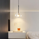 Modern Vortex Glass Pendant Light Artistic Sculptural Ceiling Hanging Lamp for Dining Room