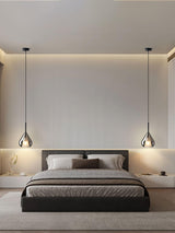 Modern Vortex Glass Pendant Light Artistic Sculptural Ceiling Hanging Lamp for Dining Room