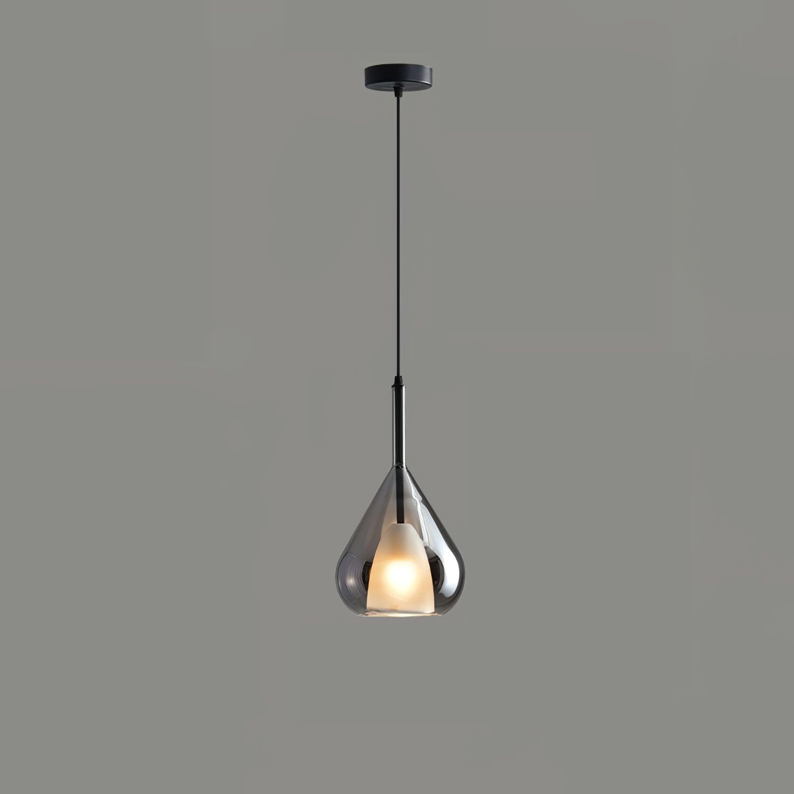 Modern Vortex Glass Pendant Light Artistic Sculptural Ceiling Hanging Lamp for Dining Room