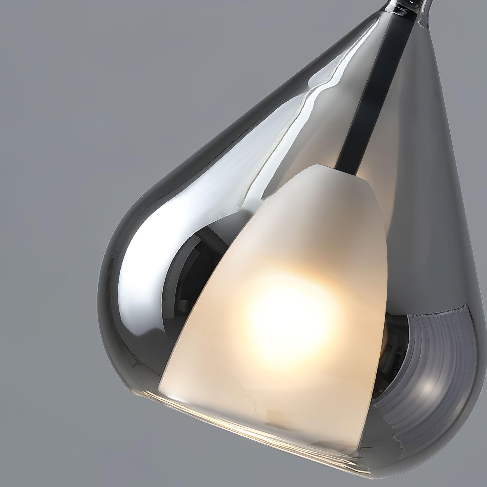 Modern Vortex Glass Pendant Light Artistic Sculptural Ceiling Hanging Lamp for Dining Room