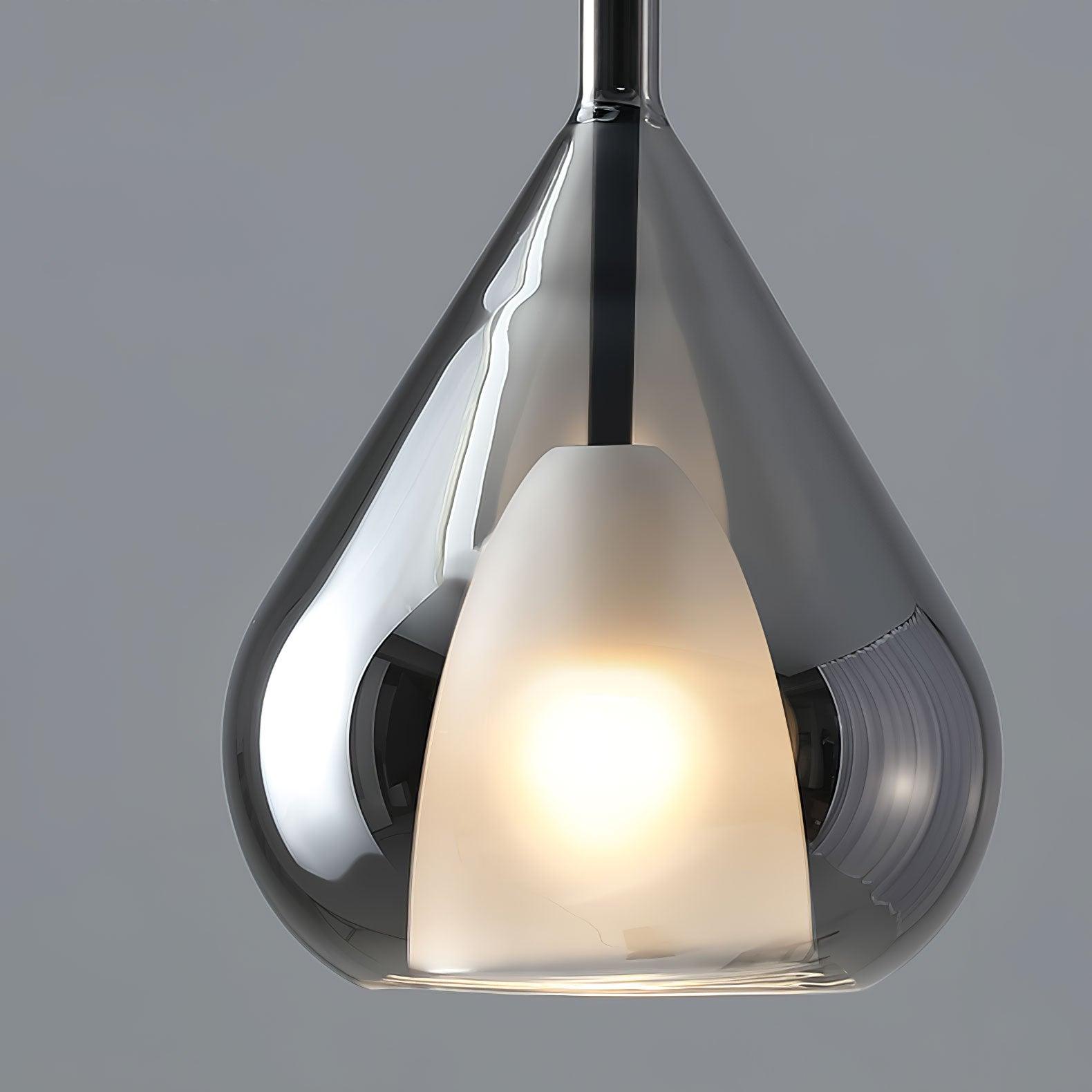 Modern Vortex Glass Pendant Light Artistic Sculptural Ceiling Hanging Lamp for Dining Room