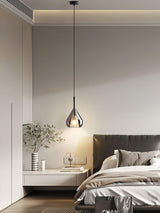 Modern Vortex Glass Pendant Light Artistic Sculptural Ceiling Hanging Lamp for Dining Room