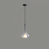 Modern Vortex Glass Pendant Light Artistic Sculptural Ceiling Hanging Lamp for Dining Room