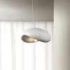 Modern Wabi Sabi Textured White Pendant Light Organic Shape Ceiling Hanging Lamp for Minimalist Interior Decor