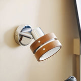Modern Walnut Wood and Chrome Wall Sconce Set of 2 Adjustable Japanese Style Indoor Lamp