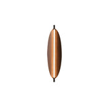 Modern Walnut Wood Grain LED Wall Sconce with Sleek Minimalist Board Design and Warm Lighting