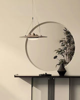Modern Wanderer Halo Wooden LED Pendant Light Organic Undulating Geometric Hanging Lamp