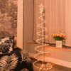 Modern Warm White LED Spiral Floor Lamp Artificial Christmas Tree Light for Home Decor