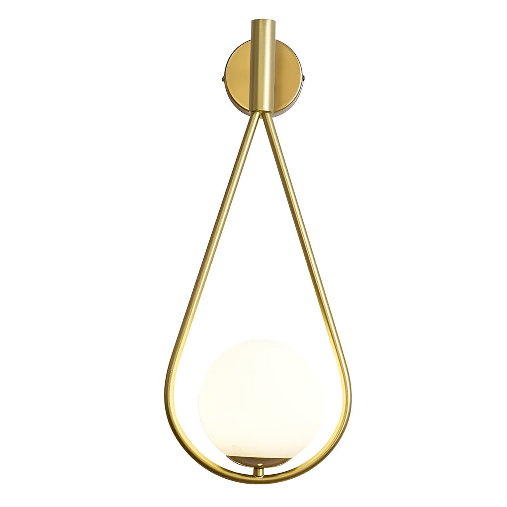 Modern Water Drop LED Wall Lamp Nordic Style Sconce Light Fixture in Gold or Black