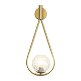 Modern Water Drop LED Wall Lamp Nordic Style Sconce Light Fixture in Gold or Black