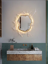 Modern Water Drop Mirror Wall Light LED Crystal Decorative Sconce for Home