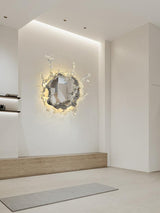 Modern Water Drop Mirror Wall Light LED Crystal Decorative Sconce for Home