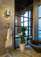 Modern Water Drop Mirror Wall Light LED Crystal Decorative Sconce for Home
