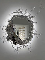 Modern Water Drop Mirror Wall Light LED Crystal Decorative Sconce for Home