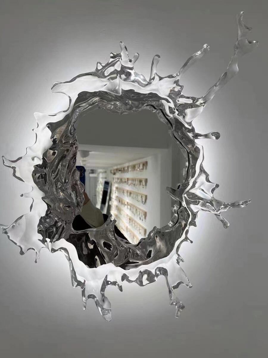 Modern Water Drop Mirror Wall Light LED Crystal Decorative Sconce for Home