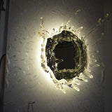 Modern Water Drop Mirror Wall Light LED Crystal Decorative Sconce for Home