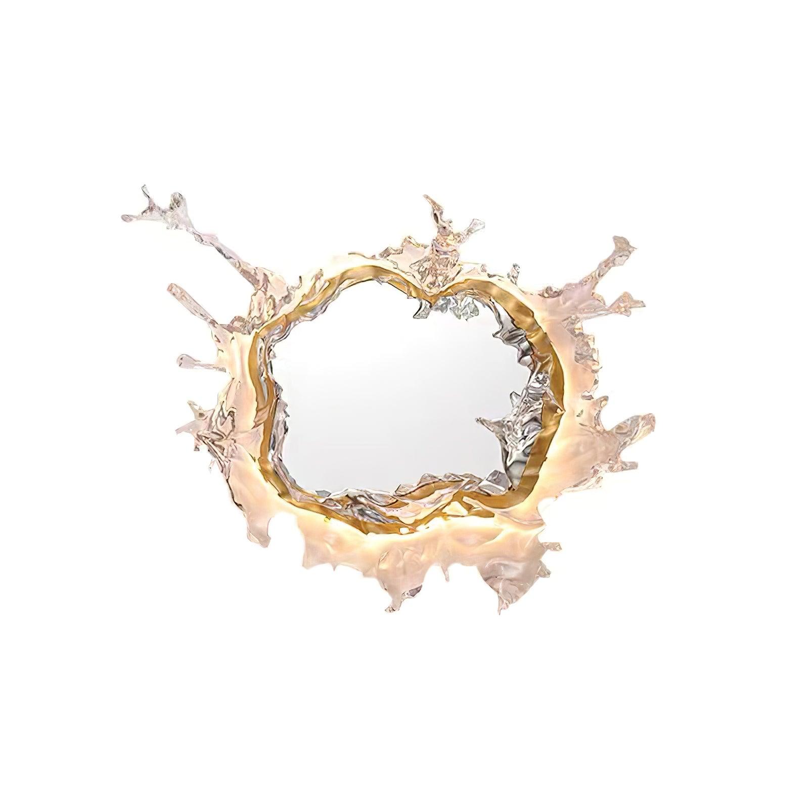 Modern Water Drop Mirror Wall Light LED Crystal Decorative Sconce for Home