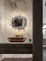 Modern Water Drop Mirror Wall Light LED Crystal Decorative Sconce for Home
