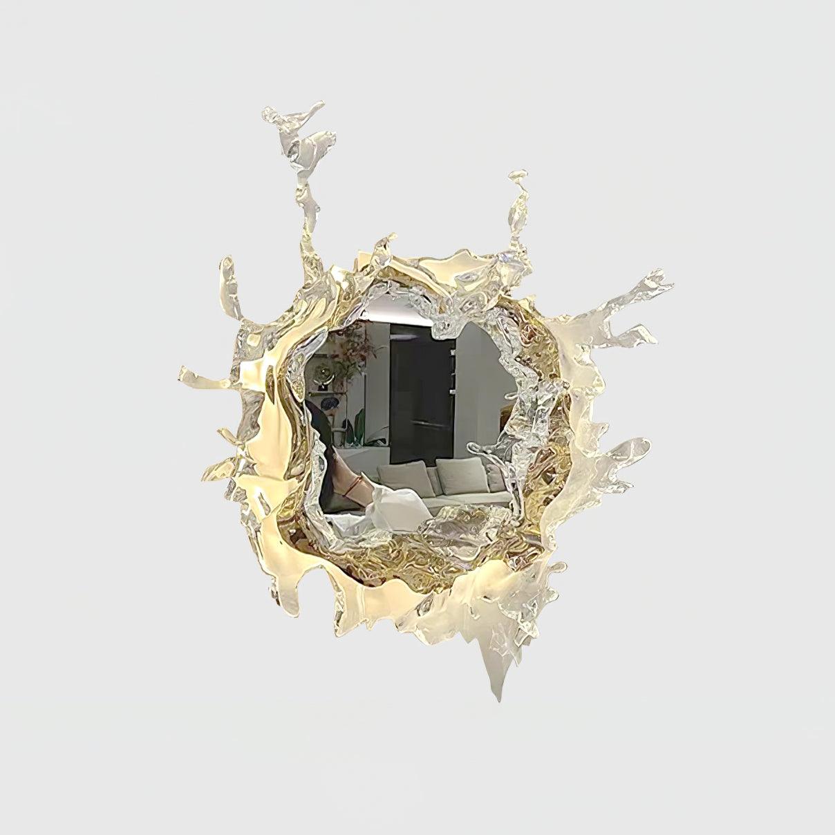 Modern Water Drop Mirror Wall Light LED Crystal Decorative Sconce for Home