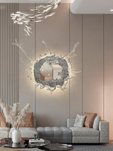 Modern Water Drop Mirror Wall Light LED Crystal Decorative Sconce for Home