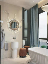 Modern Water Drop Mirror Wall Light LED Crystal Decorative Sconce for Home