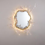 Modern Water Drop Mirror Wall Light LED Crystal Decorative Sconce for Home