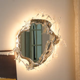 Modern Water Drop Mirror Wall Light LED Crystal Decorative Sconce for Home