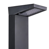 Modern Waterproof 7 Shaped Solar Pathway LED Post Lights for Outdoor Garden Landscape Lighting