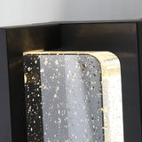 Modern Waterproof Crystal Bubble Glass Outdoor Wall Sconce for Porch and Garden