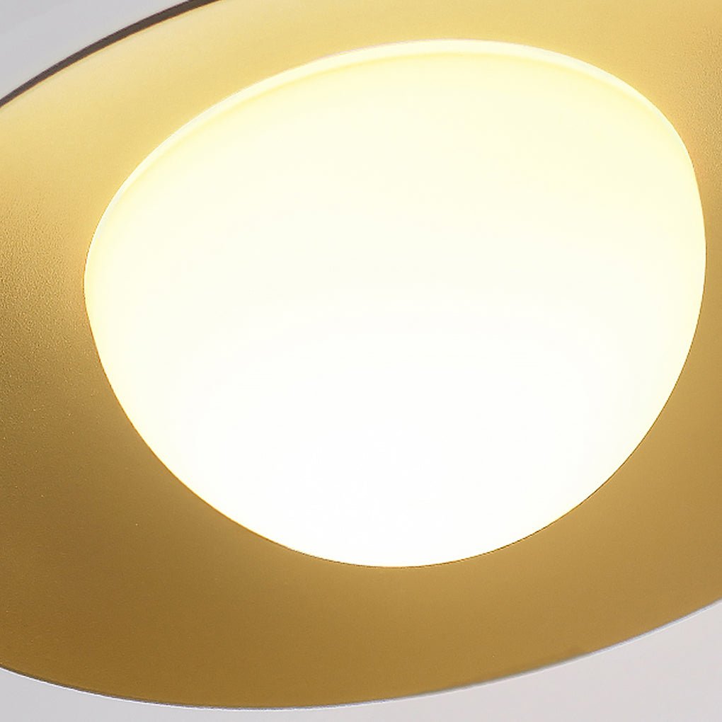 Modern Waterproof Exterior LED Chandelier with Frosted Glass for Covered Patio and Garden