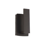 Modern Waterproof Exterior LED Wall Light Matte Black Aluminum Sconce for Garden Entry