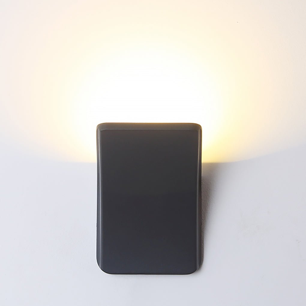 Modern Waterproof IP65 Black LED Outdoor Wall Sconce 12W Exterior Light for Garden Porch Garage