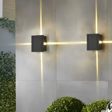 Modern Waterproof LED Cross Star Wall Light 12W Aluminum Sconce for Exterior and Interior Use