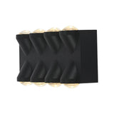 Modern Waterproof LED Exterior Wall Sconce Black Up and Down Outdoor Lighting for Patio and Corridor
